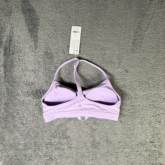 CRZ YOGA Fitness Workout Yoga Bra NEW Strappy Sports Bra Size S Lilac Padded - Picture 2 of 6